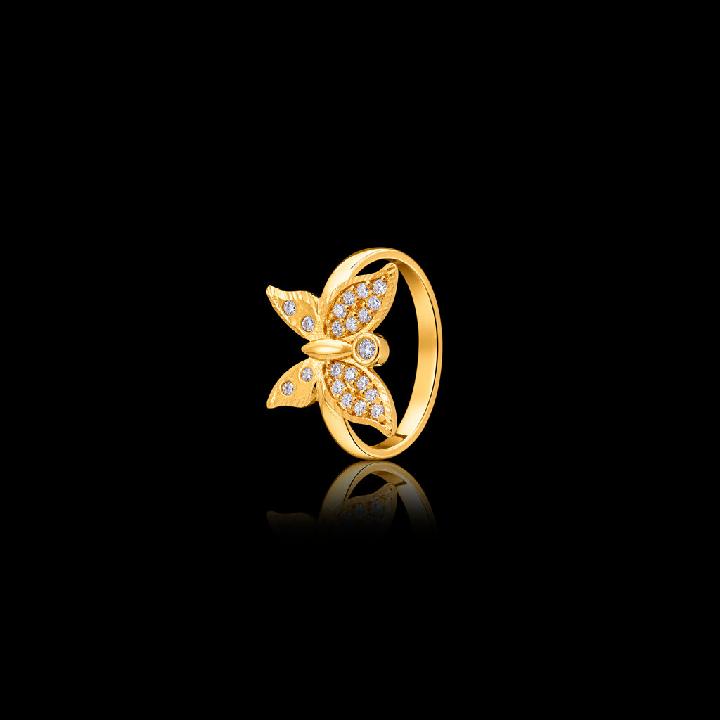 Golden Stone Ring PSR65W-081