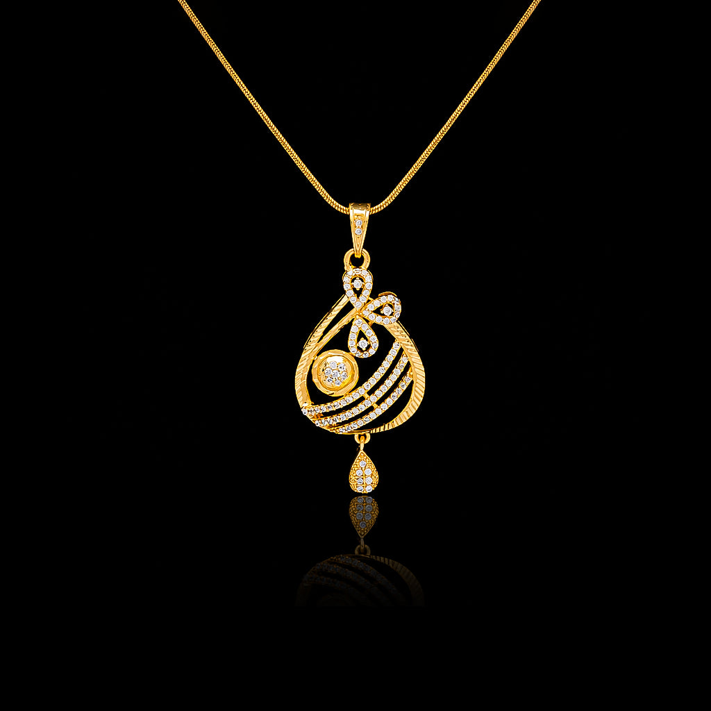Premium Stone Pendant With Stud PMSHST79W-022, PMSLT16W-082