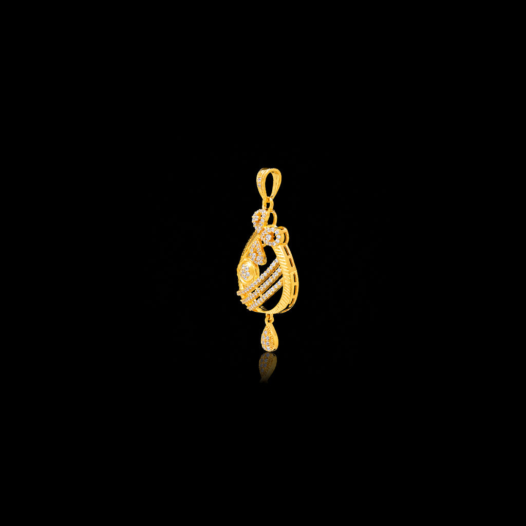 Premium Stone Pendant With Stud PMSHST79W-022, PMSLT16W-082