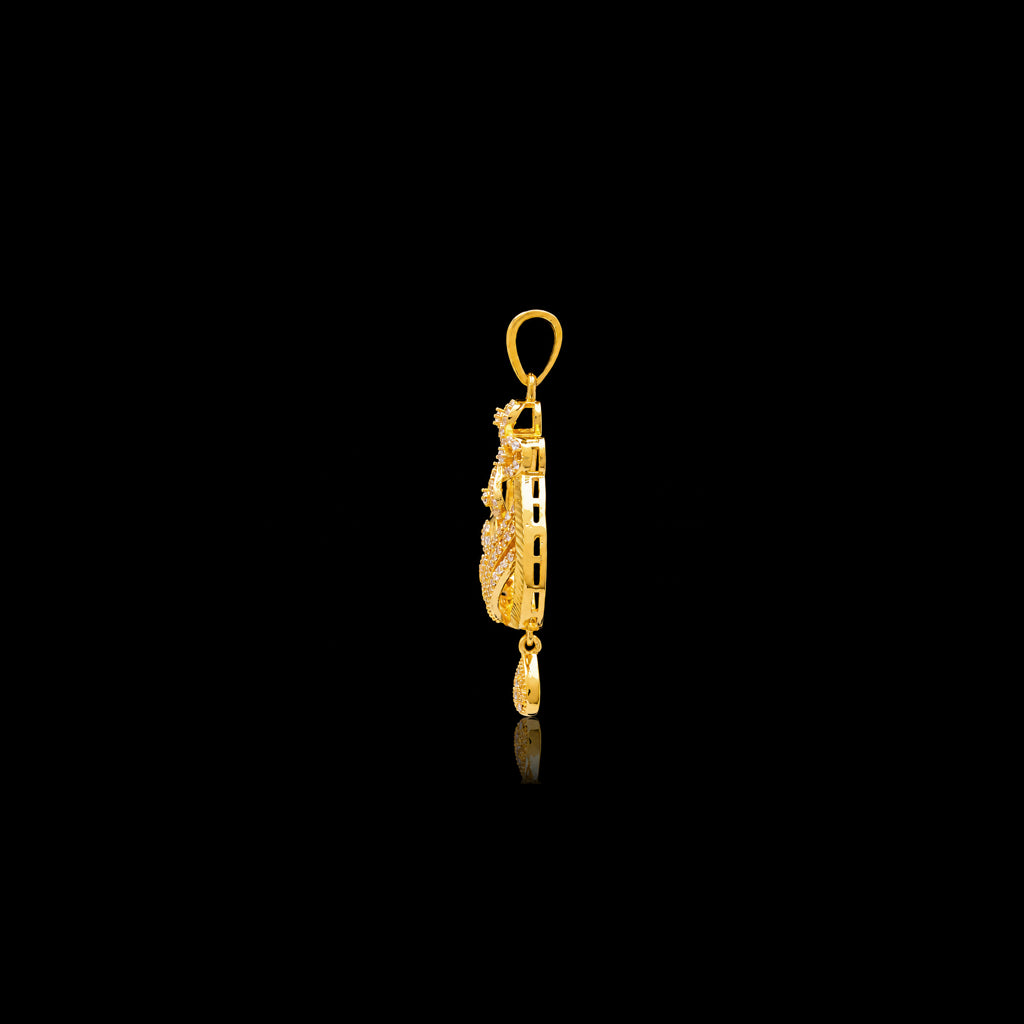 Premium Stone Pendant With Stud PMSHST79W-022, PMSLT16W-082