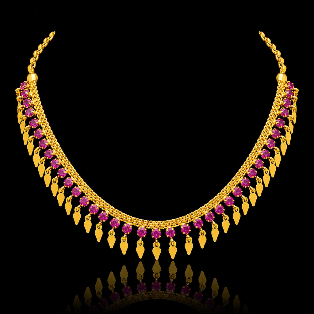 Stone necklace PSNS90R-084