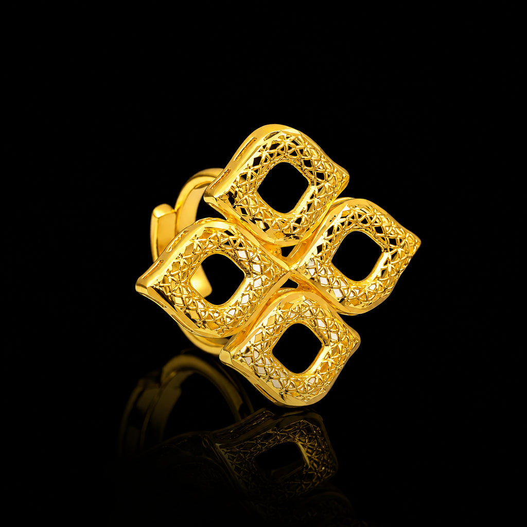 Square Lattice Cluster Broad Ring Gold Layered