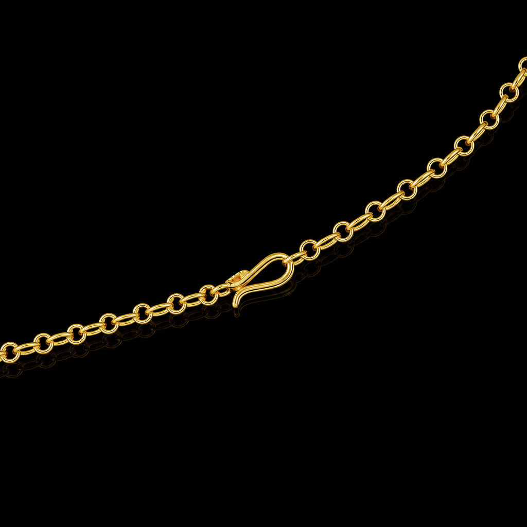 Lakshmi Kaasu Coin Fringe Short Necklace Gold Layered