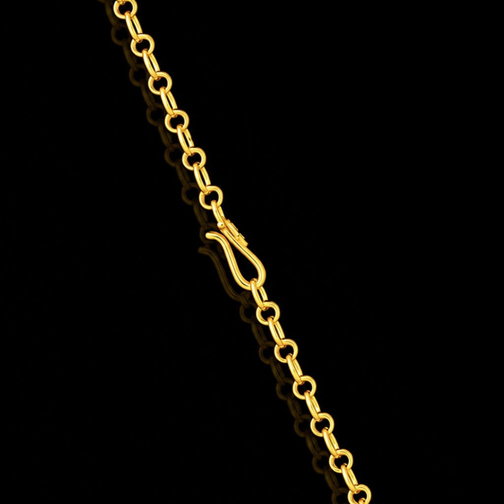 Premium CZ Rope Hoop Pear Drop Necklace Gold Layered