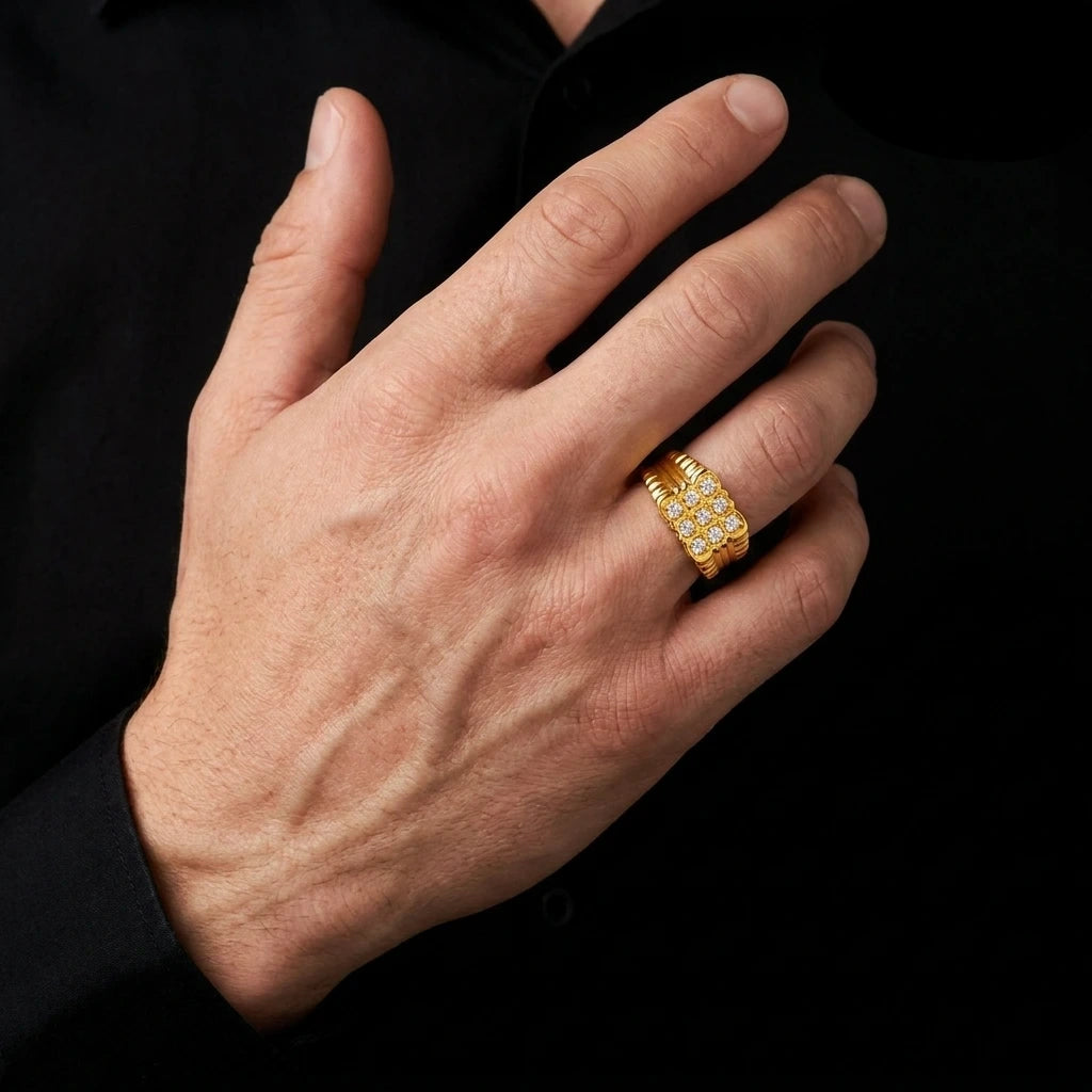 Stone Gents Ring PSGR4W-003