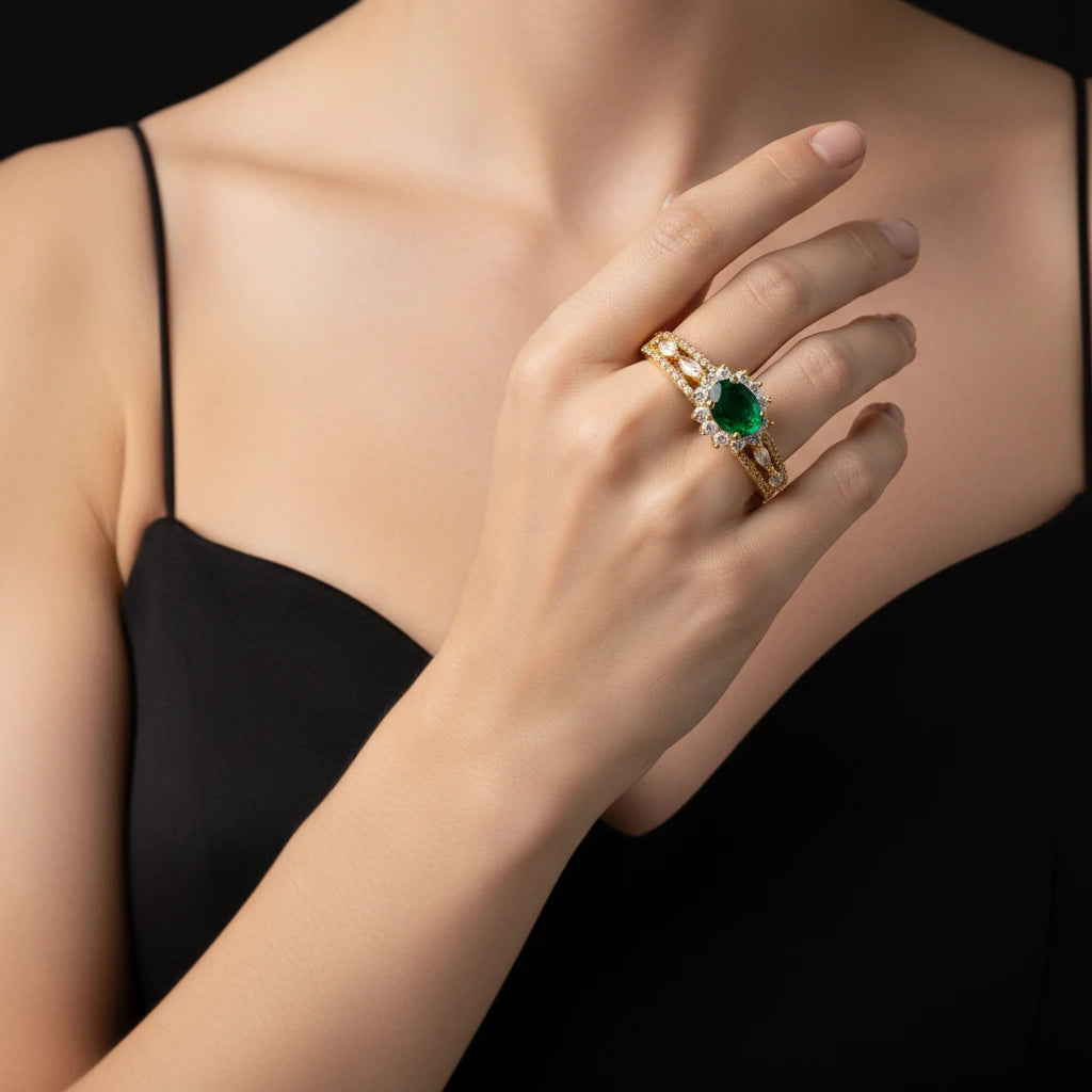 Premium Stone Ring PMSR9WG-003
