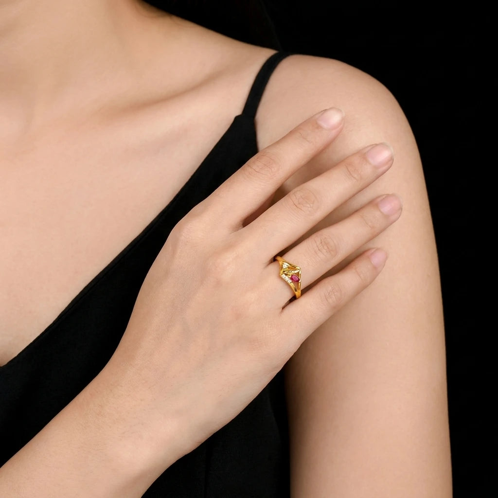 GOLDEN STONE RING PSR198WR-021