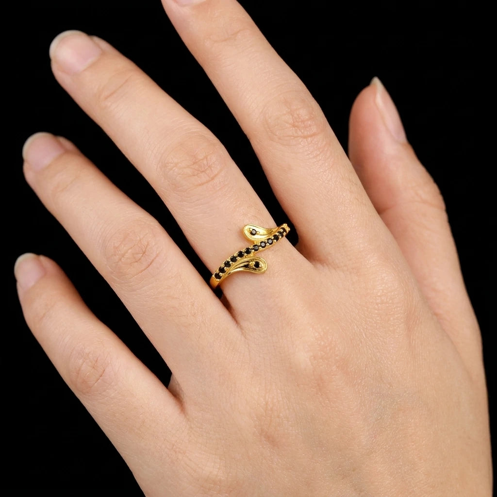 GOLDEN STONE RING PSR33B-041