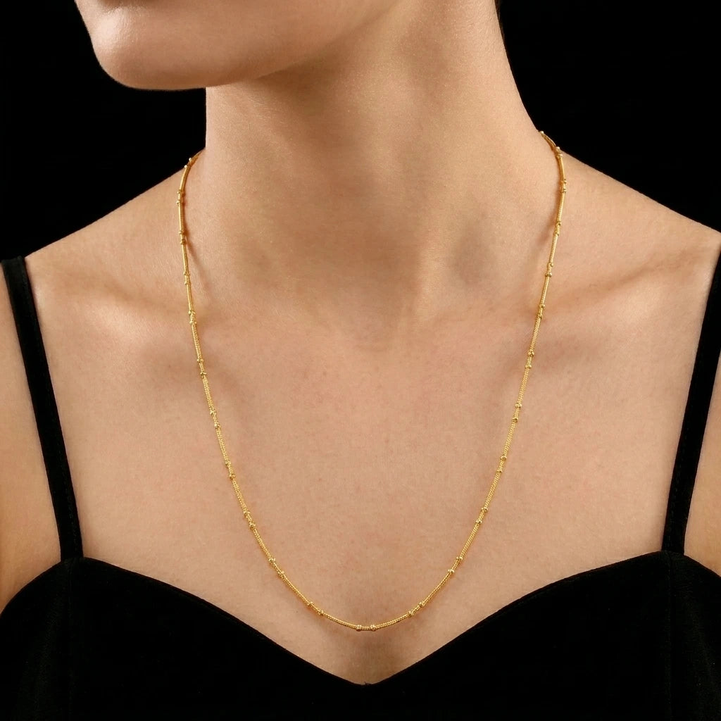 Golden Kashmiri Bead Millennium chain PCM30-052