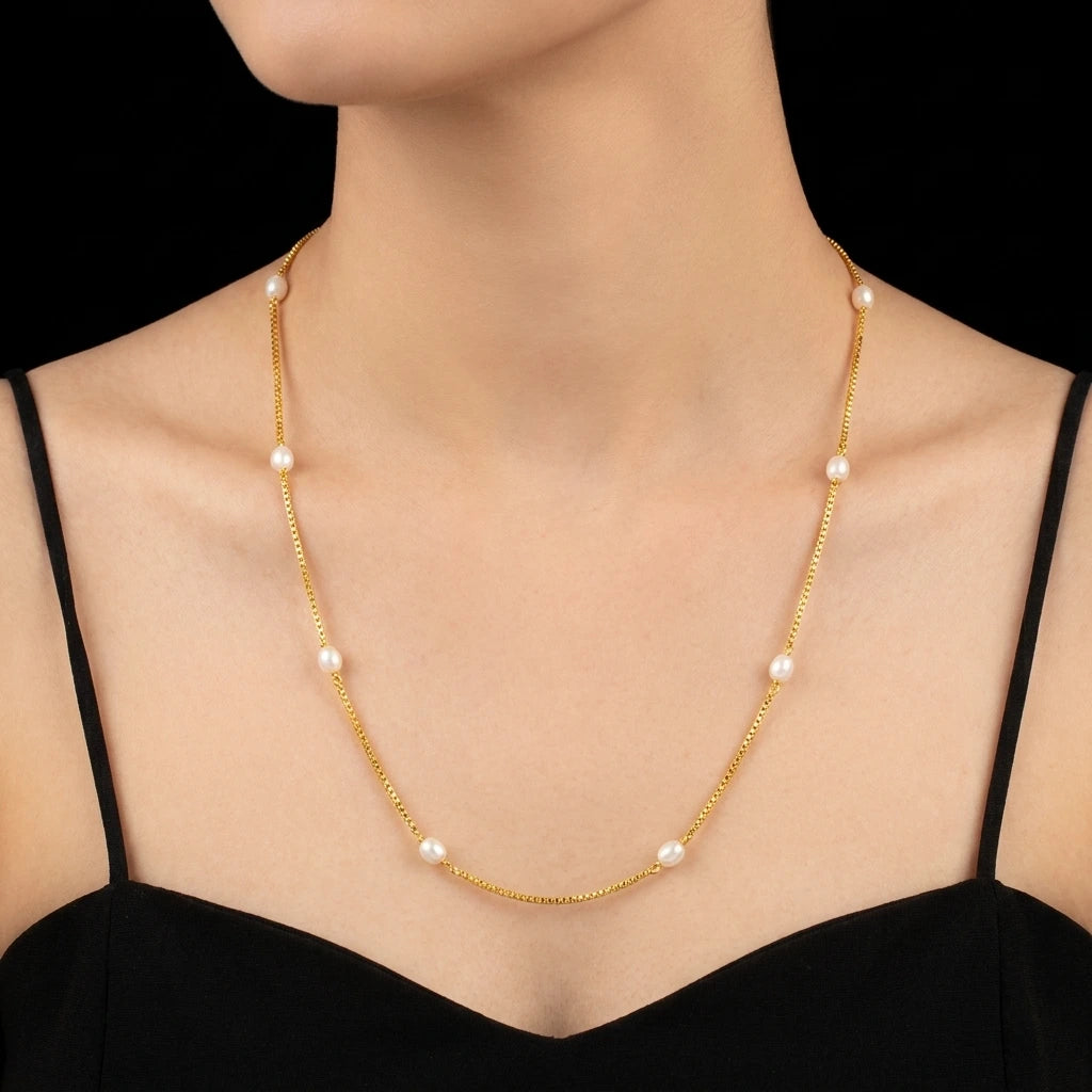 Pearl Stone Chain PSC1-073