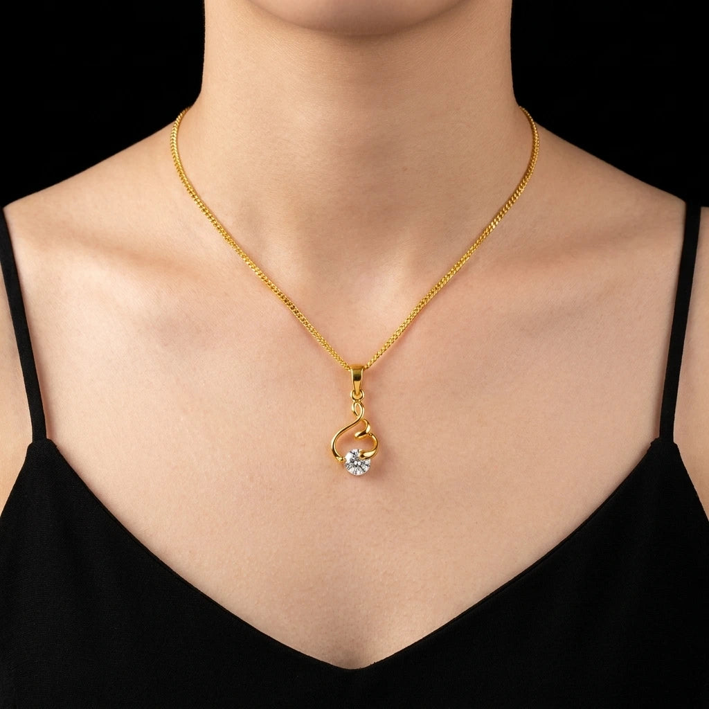 Golden Pendant PSLT106W-06