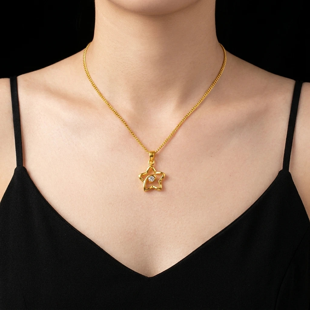GOLD PENDANT PSLT72W-06