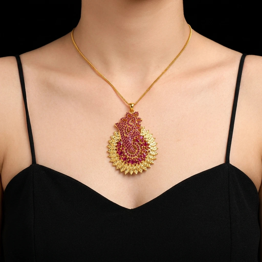 STONE PENDENT PSLT24R-072