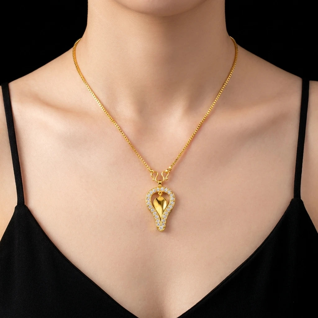 Gold Thali Pendant PSTLT2W-002