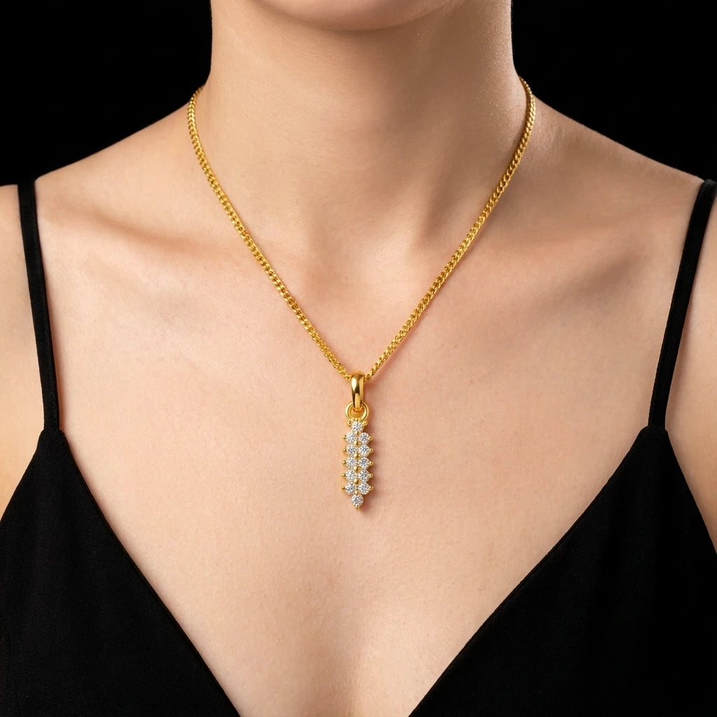 GOLDEN STONE PENDENT PSLT341W-09