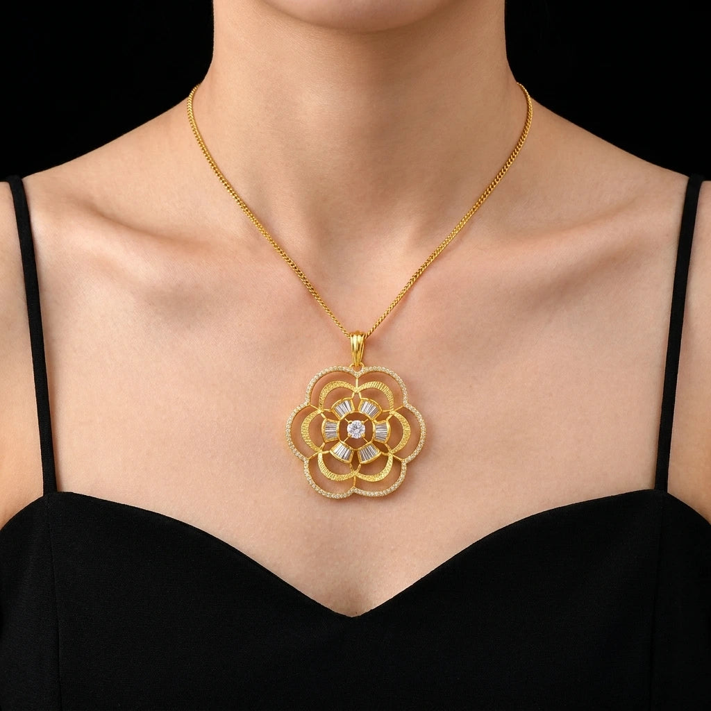 PREMIUM STONE PENDANT PMSLT2W-054