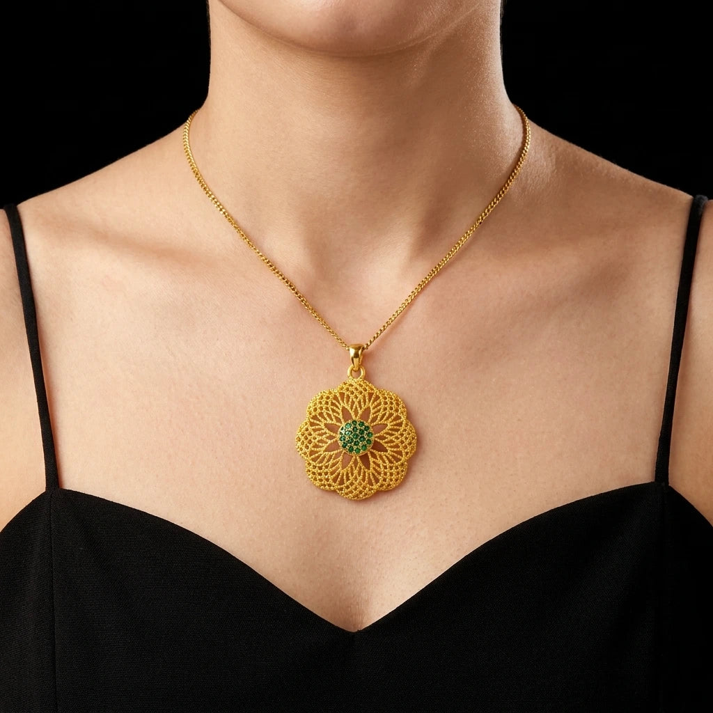 Stone pendant PSLT47G-071