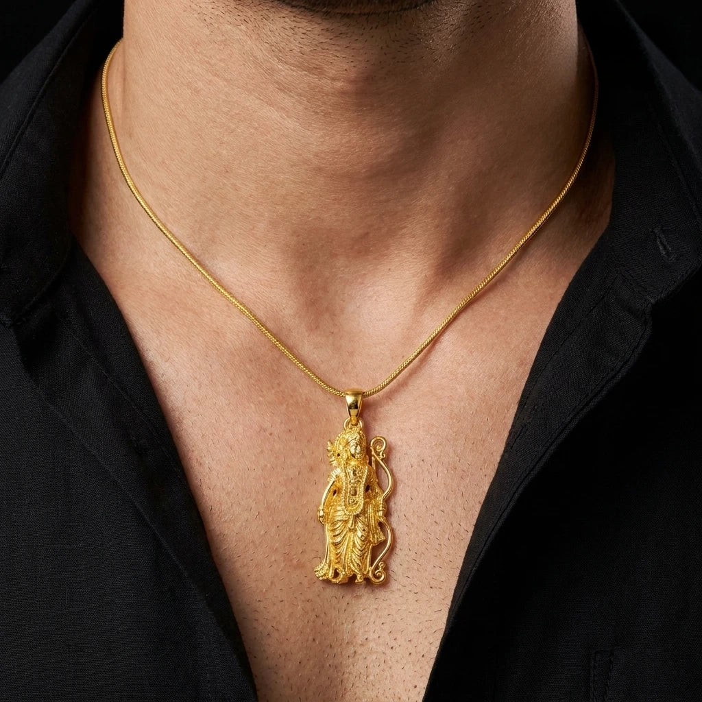 Sree Ram Figurative Gold Pendant PGLT22-081
