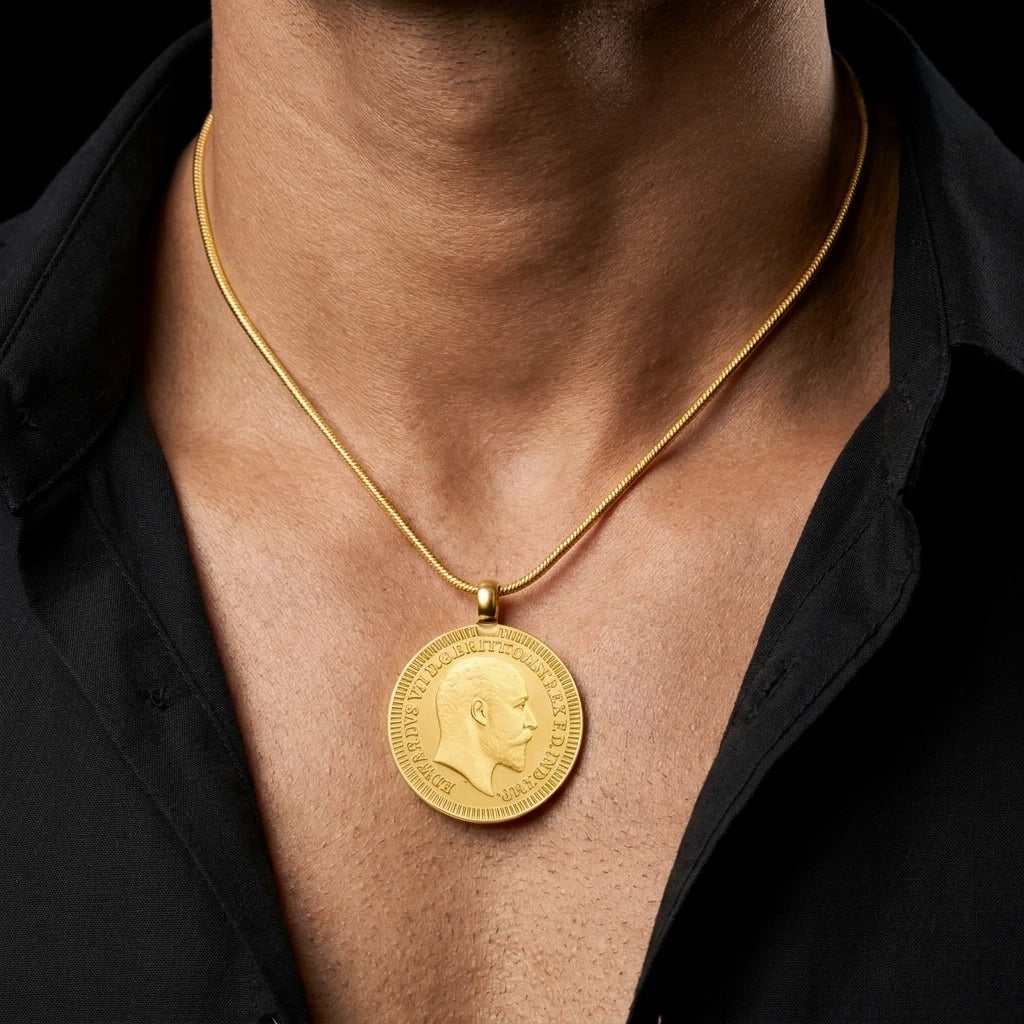 Gold Layered Coin Pendent PGLT290-09