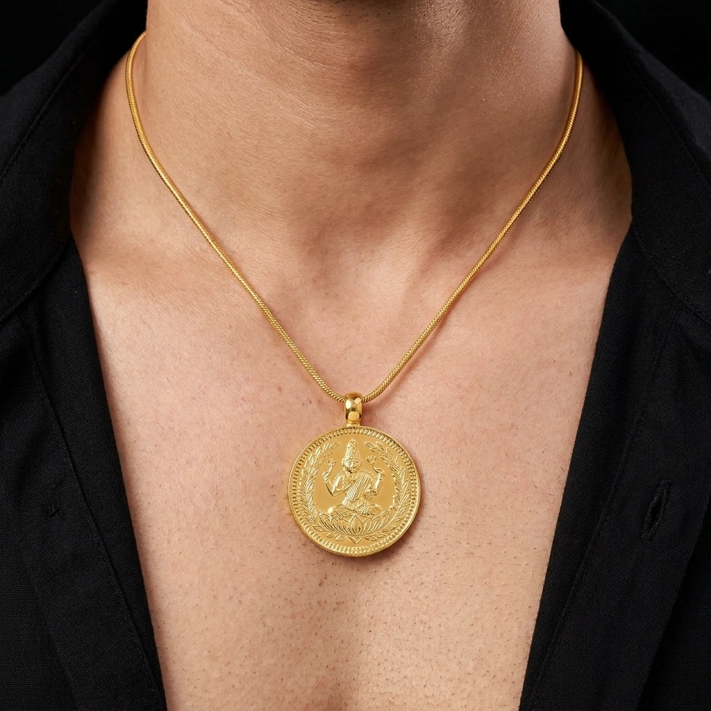 Gold Layered Coin Pendent PGLT282a-09