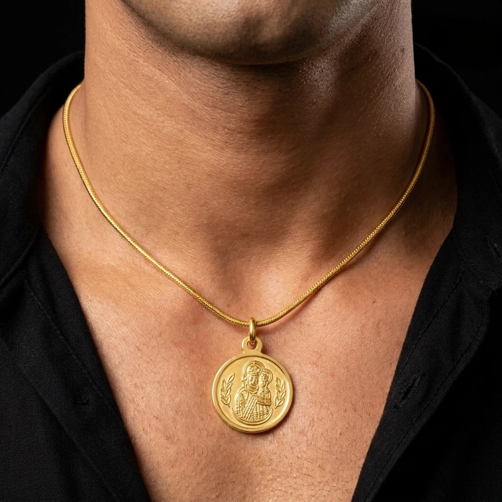 Gold Layered Coin Pendent PGLT100-06