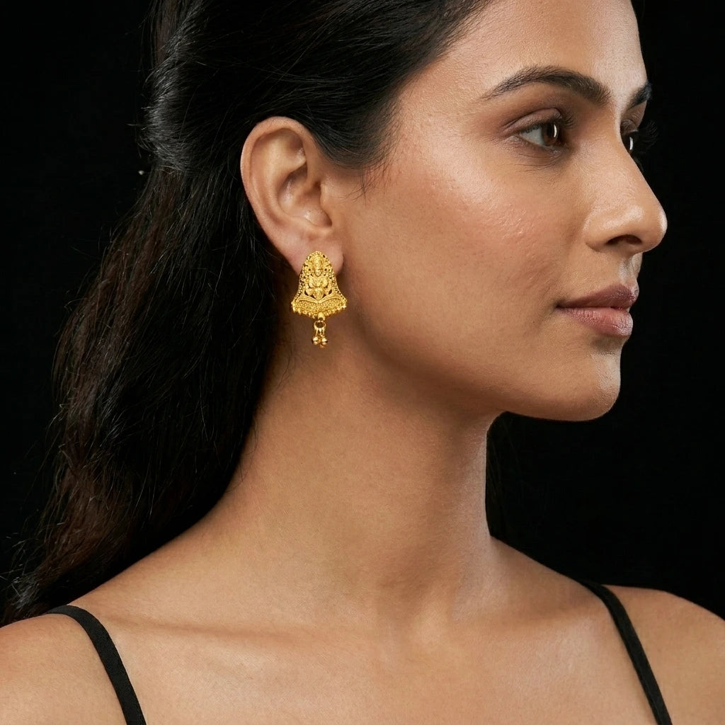 Golden Hanging Stud PGHST346-09