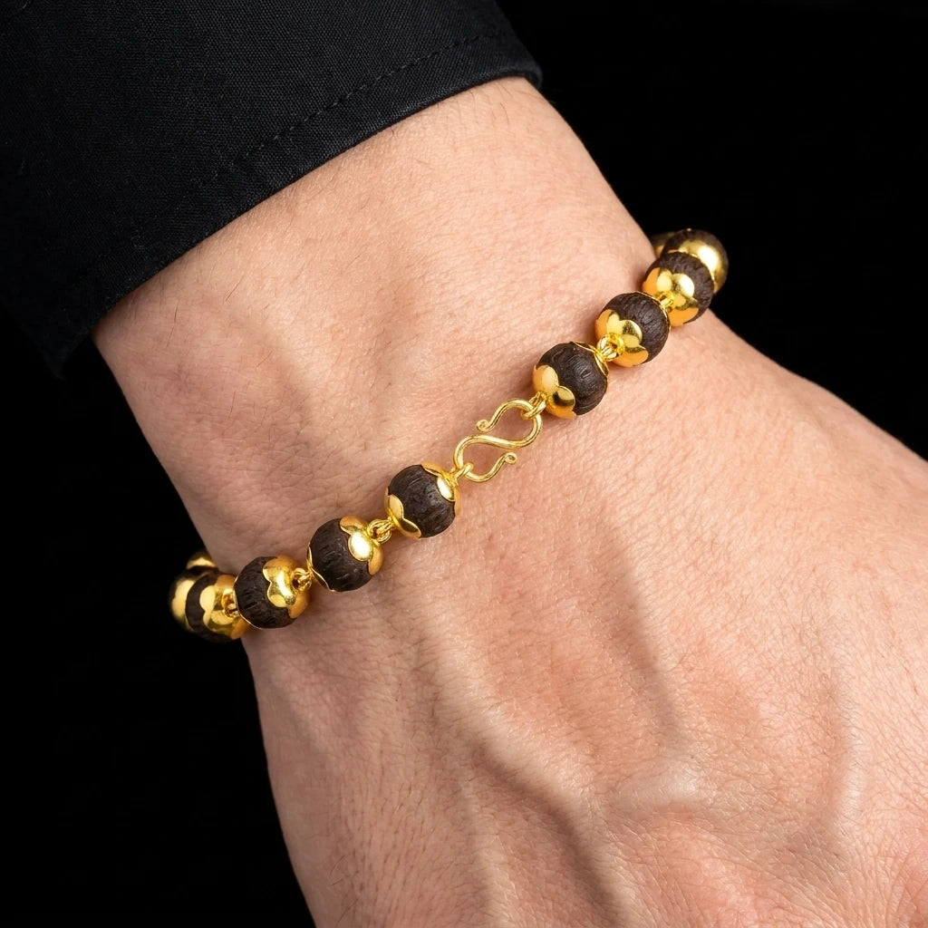 Spiritual Karungali Bead Bracelet for Men PKKBR1c-082