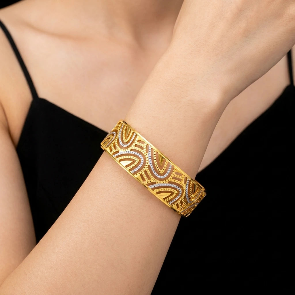 Rhodium bangle PRGB1-014