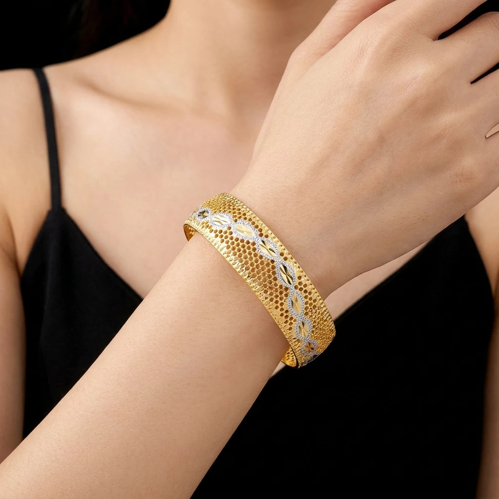 Rhodium bangle PRGB2-003