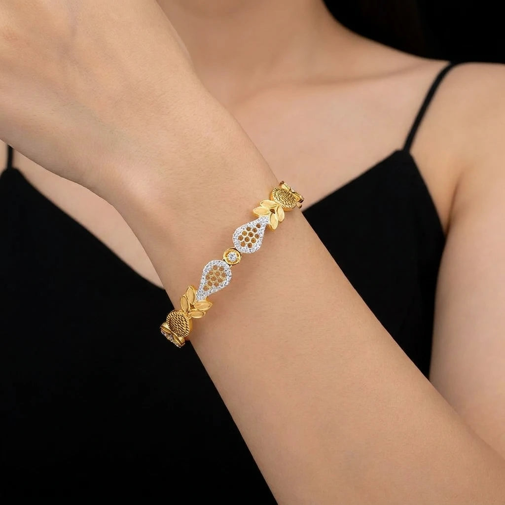 Rhodium Bangle PRGB278-091