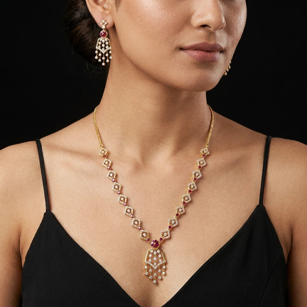 Stone Necklace PSNS135WR-035,PSHST165WR-061