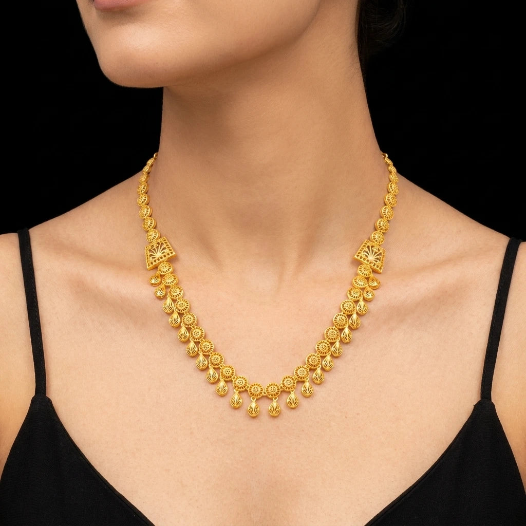 Traditional Indian bridal Turkish Necklace PGNM28-085