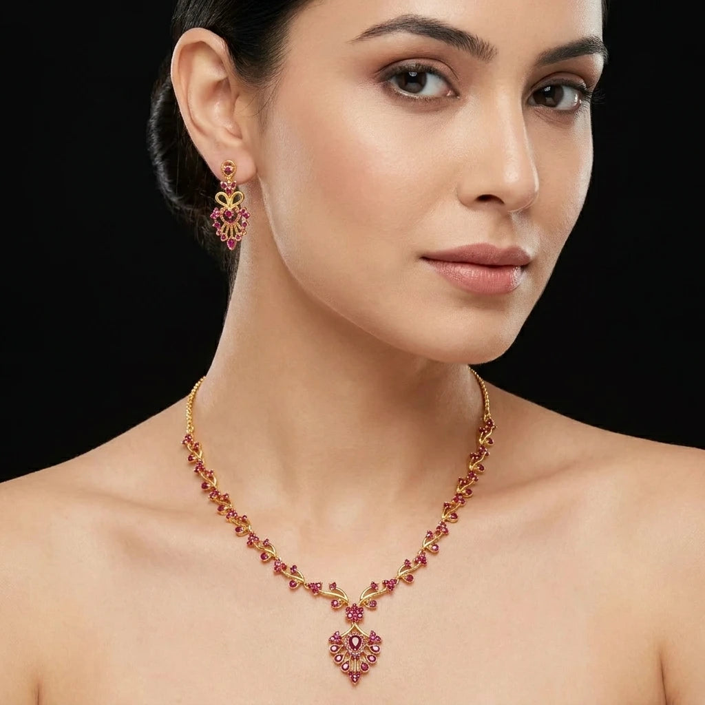 Necklace With Studs