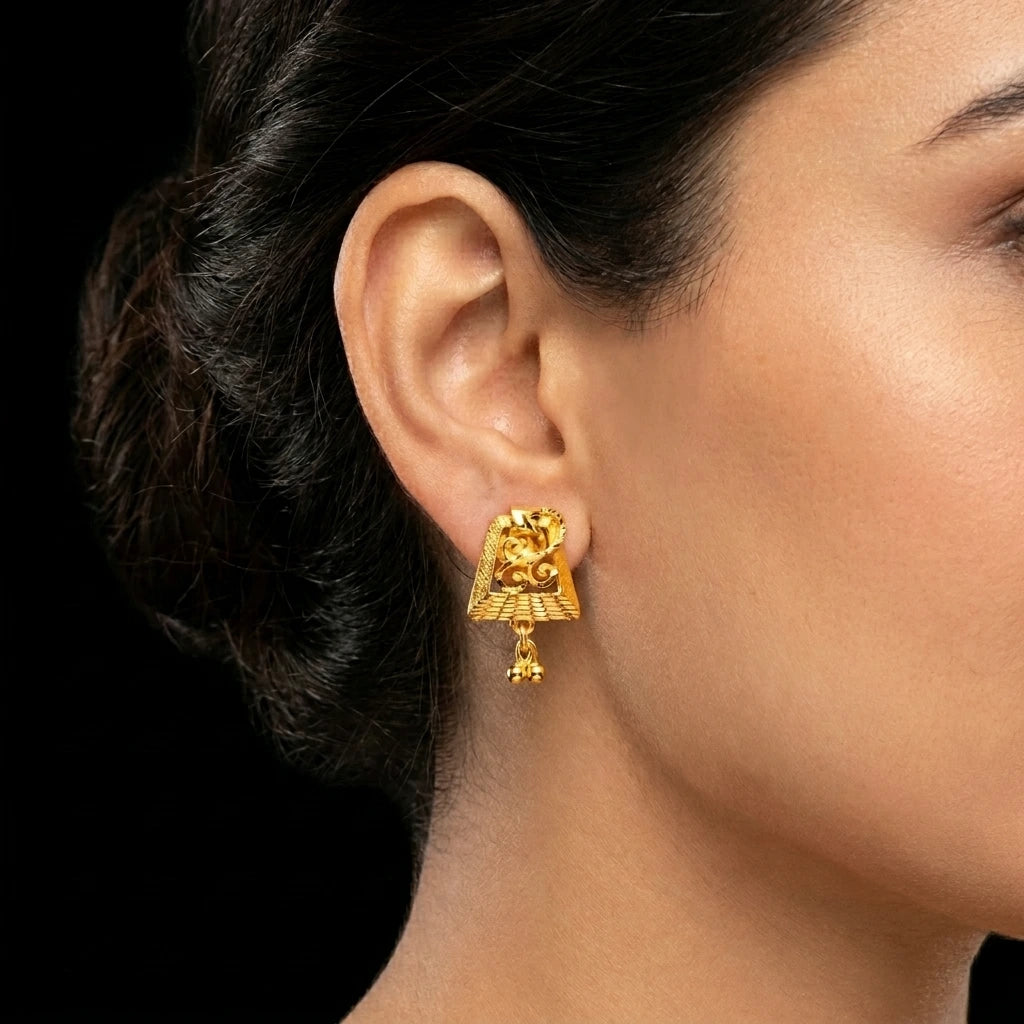 Golden Hanging Stud PGHST347-09