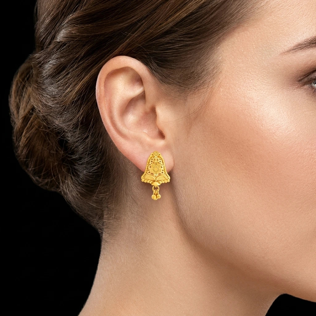 Golden Hanging Stud PGHST346-09