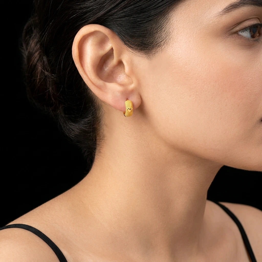 Golden Hoop Earring PGRST39-09