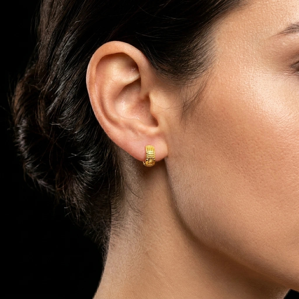 Golden Hoop Earring PGRST25-001