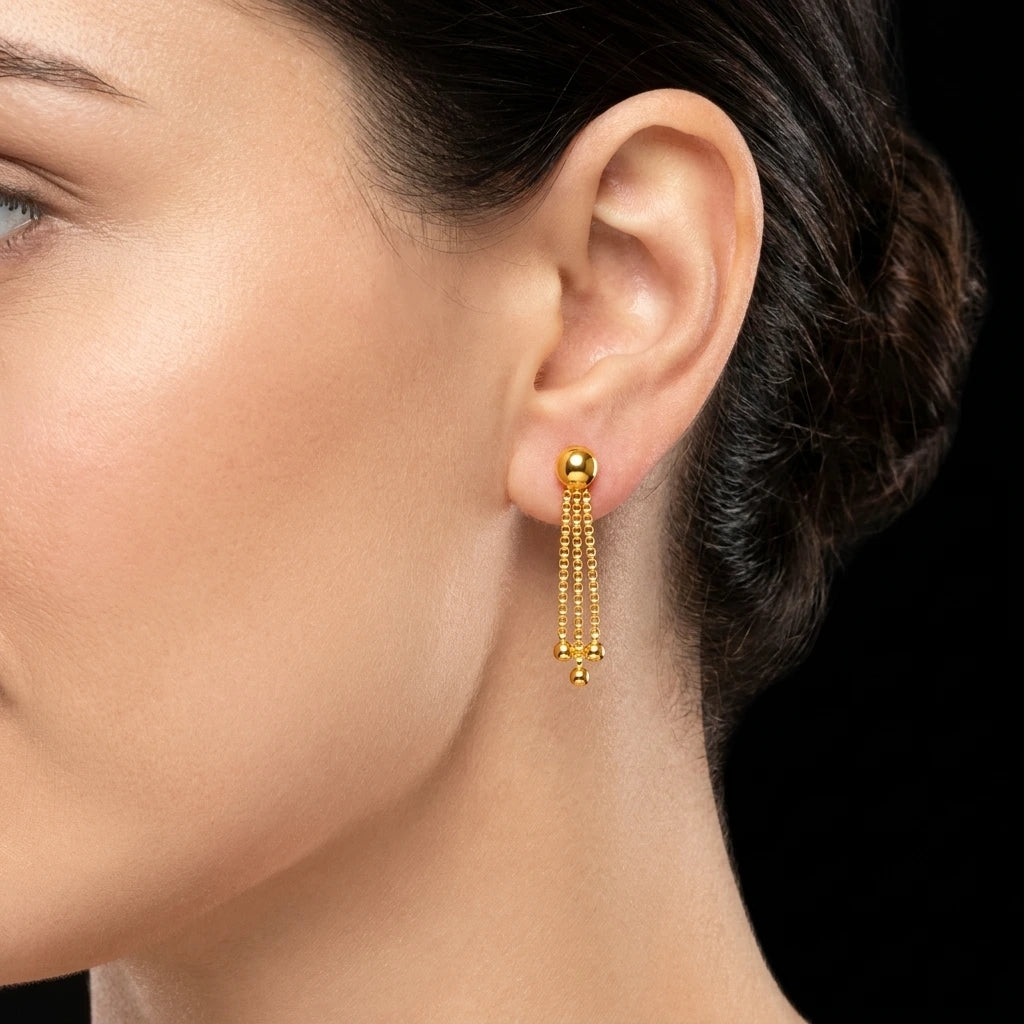GOLDEN HANGING STUD PGHST214-001