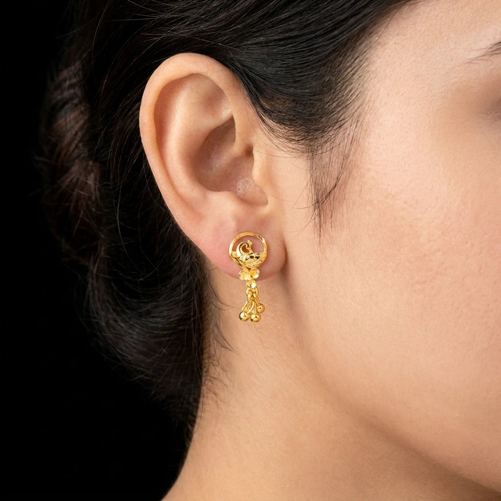 GOLDEN HANGING STUD PGHST256-09