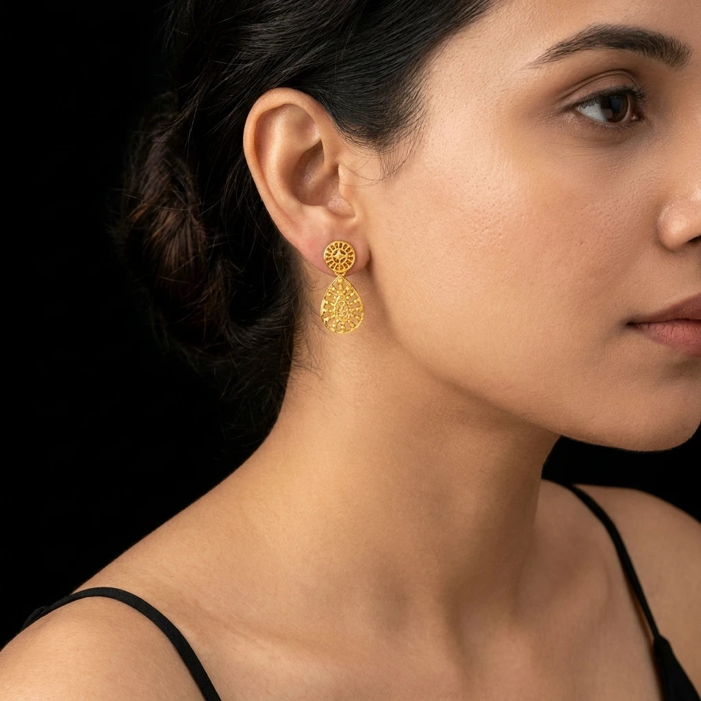 GOLDEN HANGING STUD PGHST280-001