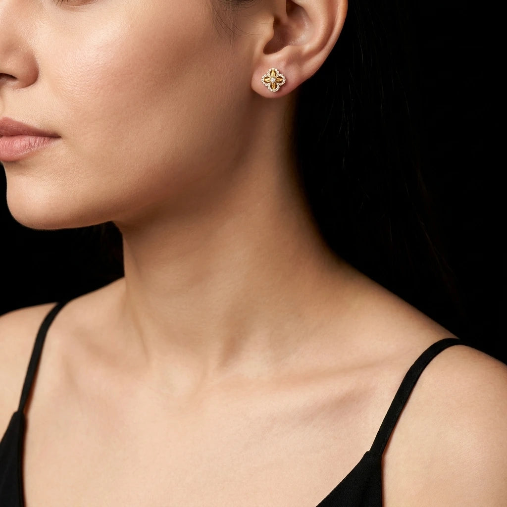 Stone Earring PSST396W-001