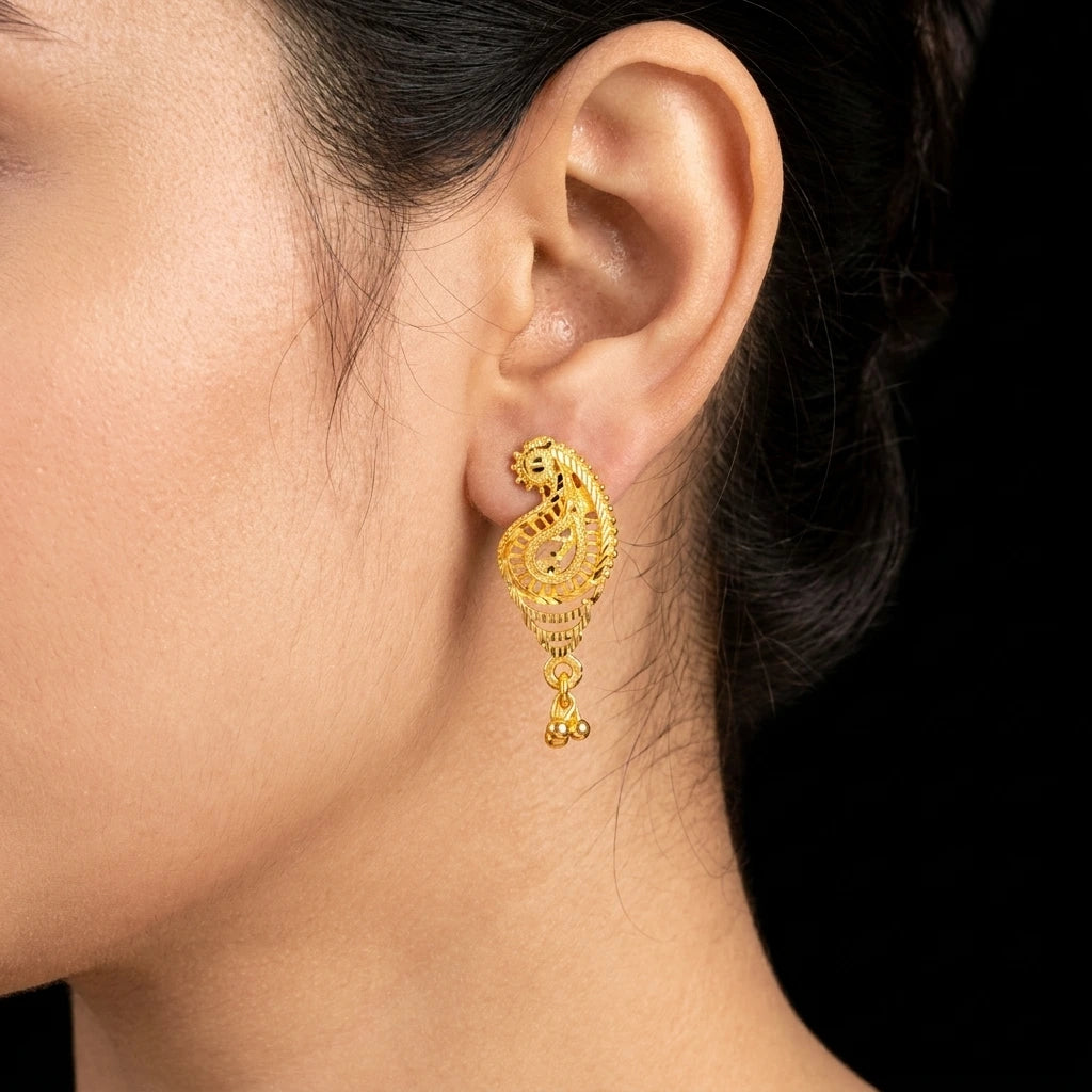 GOLDEN HANGING STUD PGHST245-09