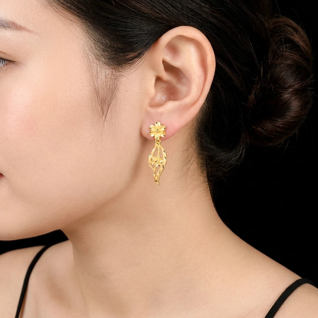 GOLDEN HANGING STUD PGHST297-001