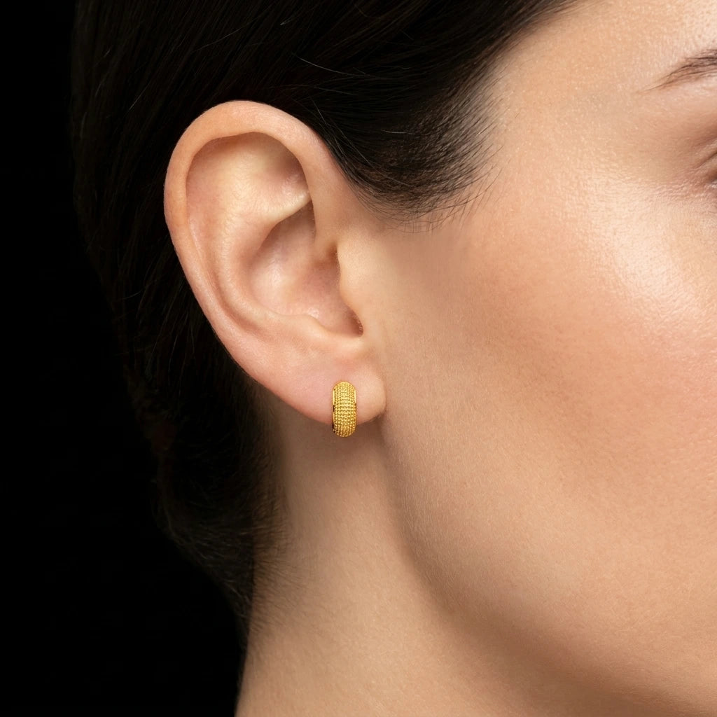Golden Hoop Earring PGRST35-09