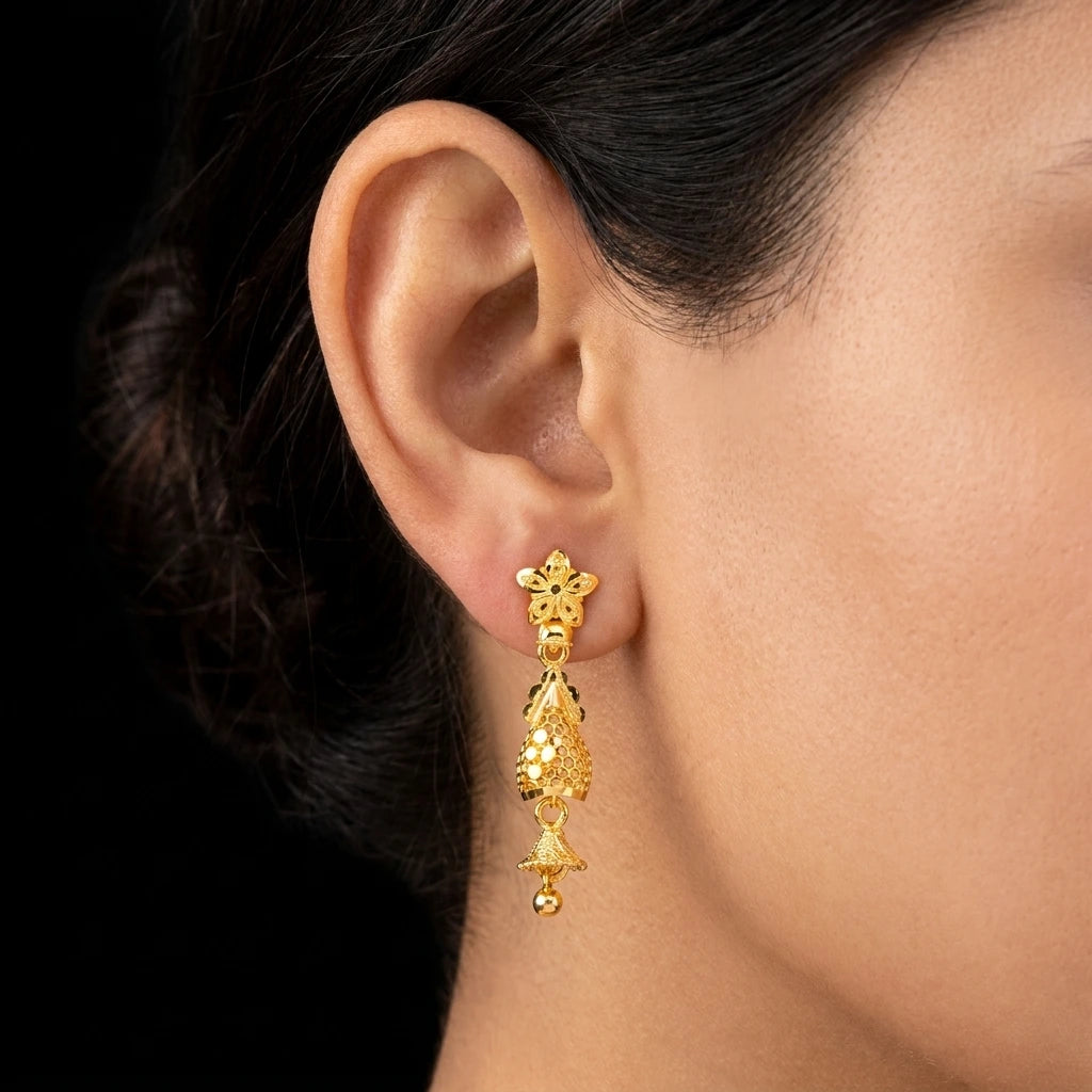 GOLDEN HANGING STUD PGHST131-041