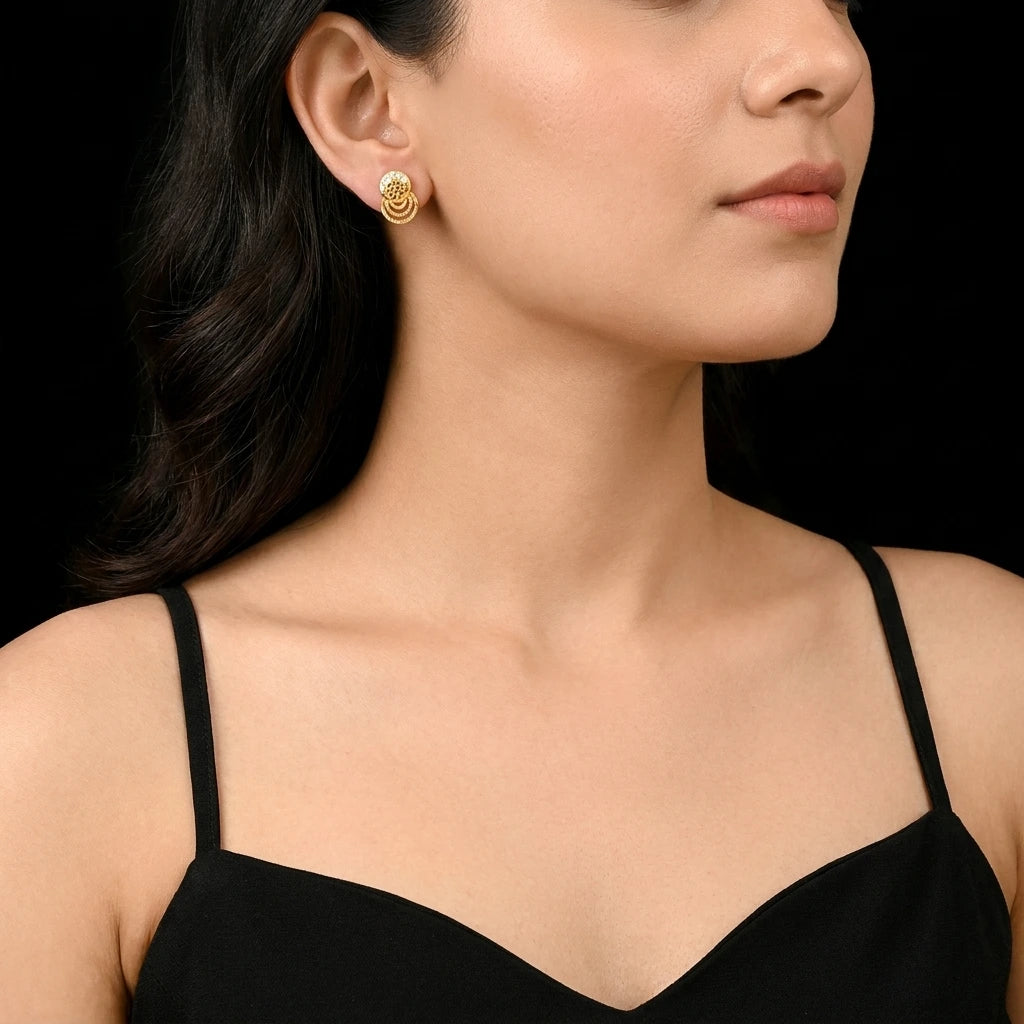 STONE EARRING PSST178W-001