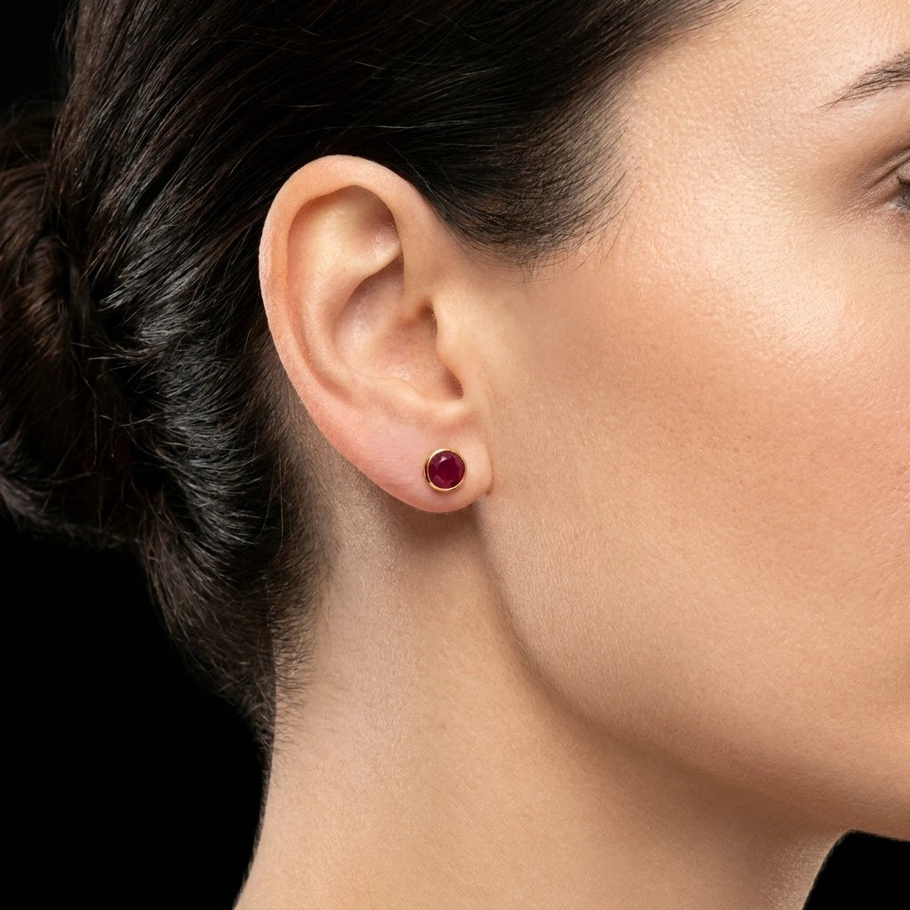 STONE EARRING PSST516R-001