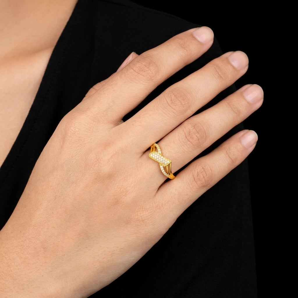 Adjustable Stone Ring PSR75W-041