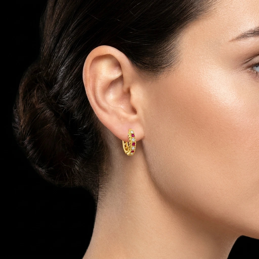 Festive Wear Hoop Earrings 