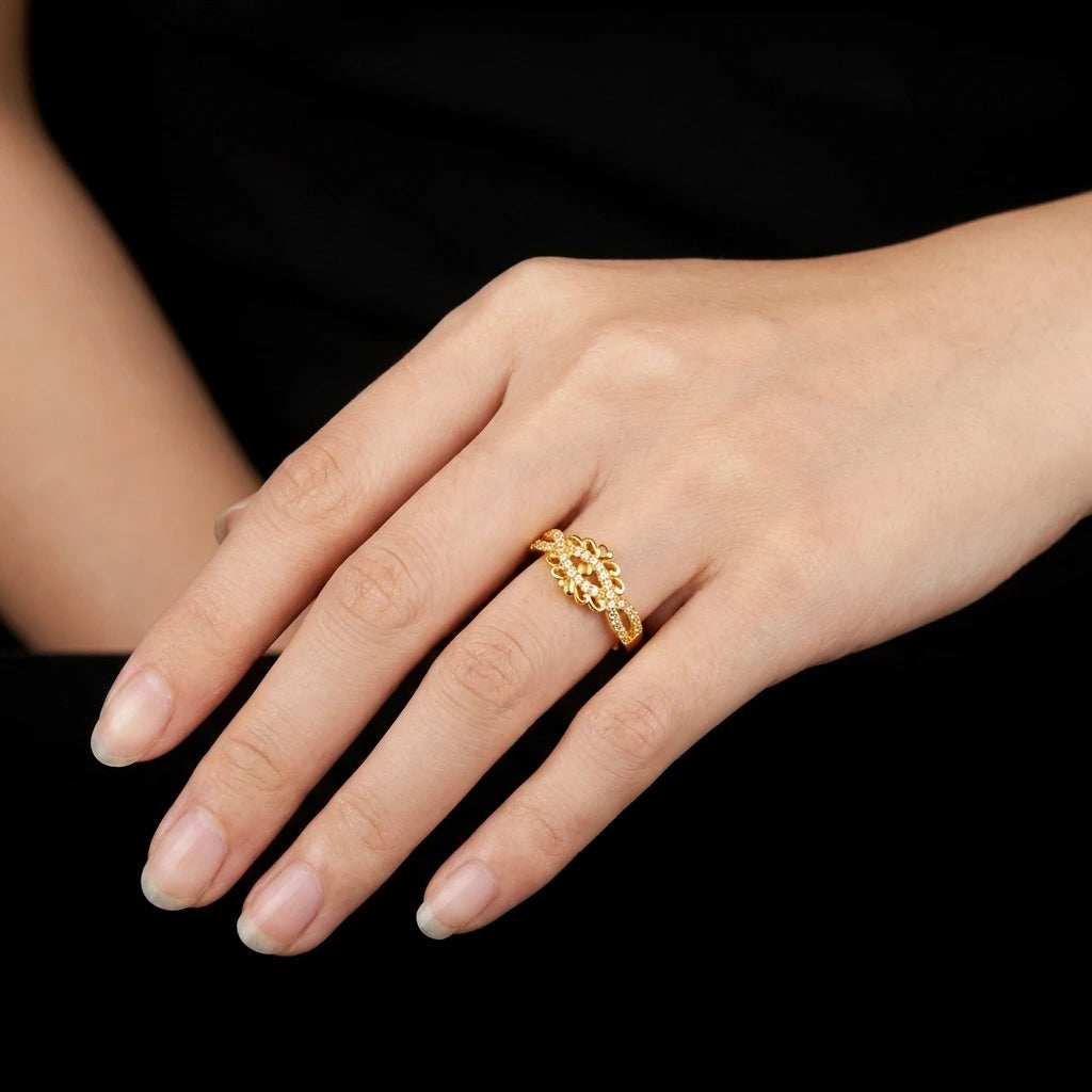 Adjustable Stone Ring PSR67W-041
